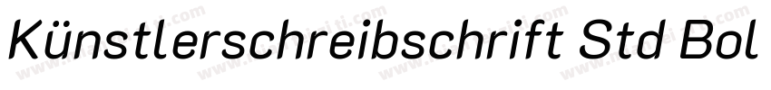 Künstlerschreibschrift Std Bold (D)字体转换